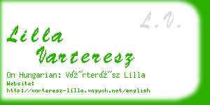 lilla varteresz business card